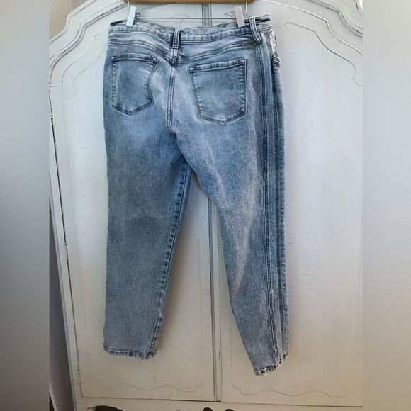 KanCan Stone Wash Stretch Denim Distressed  Jeans Side Seam Detail Size 13/30 - Picture 8 of 10